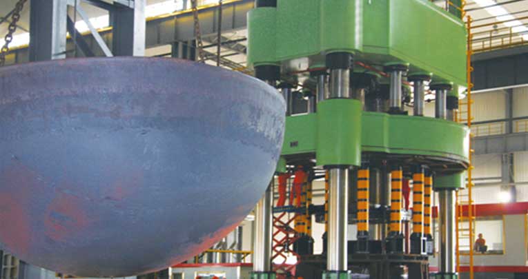 Four column hydraulic press